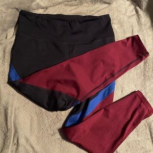 Old navy workout color block active leggings